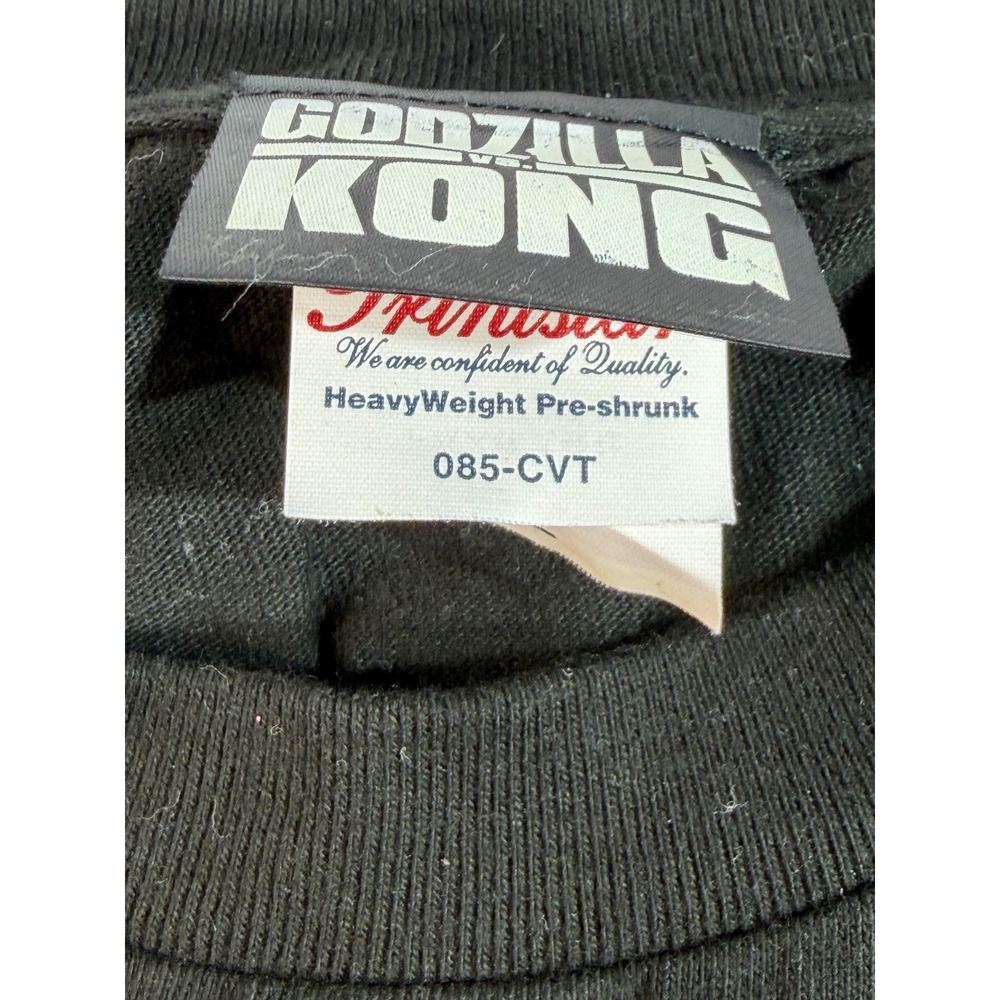Godzilla vs Kong Ultimate Showdown Graphic T-Shirt Black Large Movie Tee - Picture 3 of 4